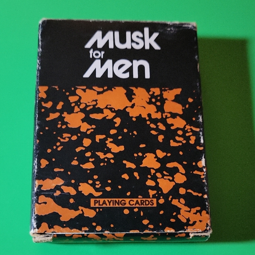 Vintage Musk for Men Playing Cards